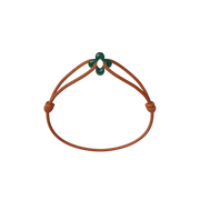 Mini Green Clover Cord Bracelet