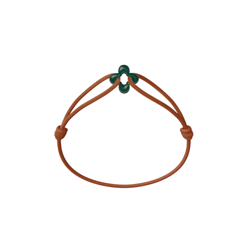 Mini Green Clover Cord Bracelet