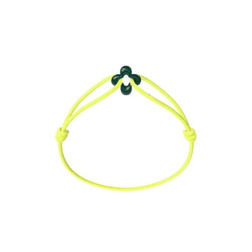 Mini Green Clover Cord Bracelet