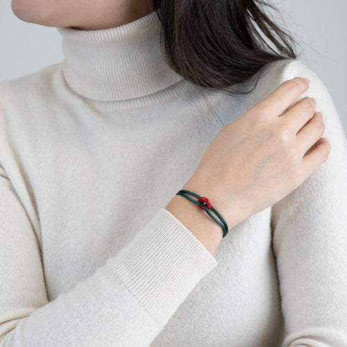 Coral Soho Cord Bracelet