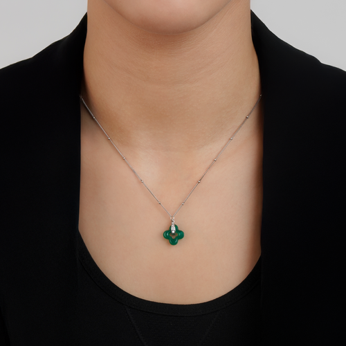 Silver Clover Necklace