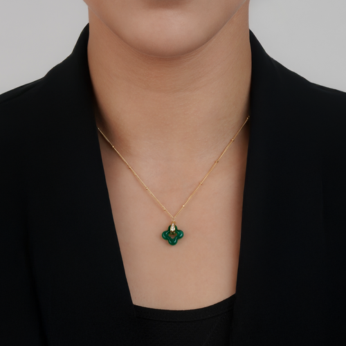 Golden Clover Necklace