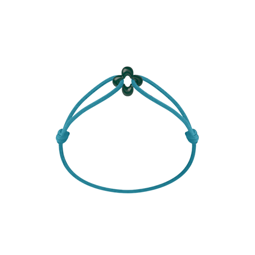 Mini Green Clover Cord Bracelet