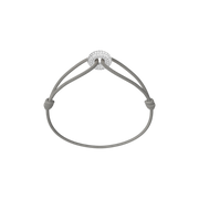 Mini Silver Soho Pavé Cord Bracelet