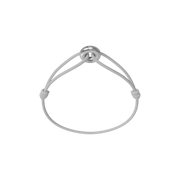 Mini Silver Soho Diamond Cord Bracelet