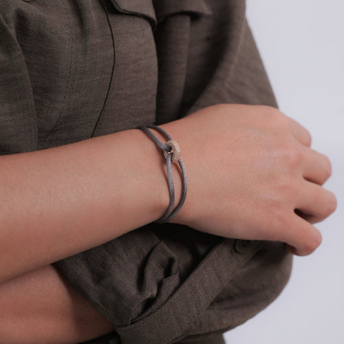 Rose Soho Pavé Cord Bracelet