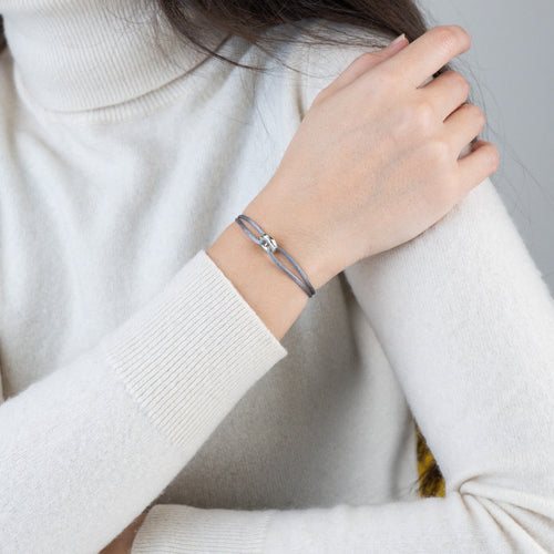 Mini Silver Soho Cord Bracelet