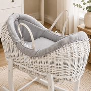 Wicker Pod Baby Deluxe Moses Basket-No stand included