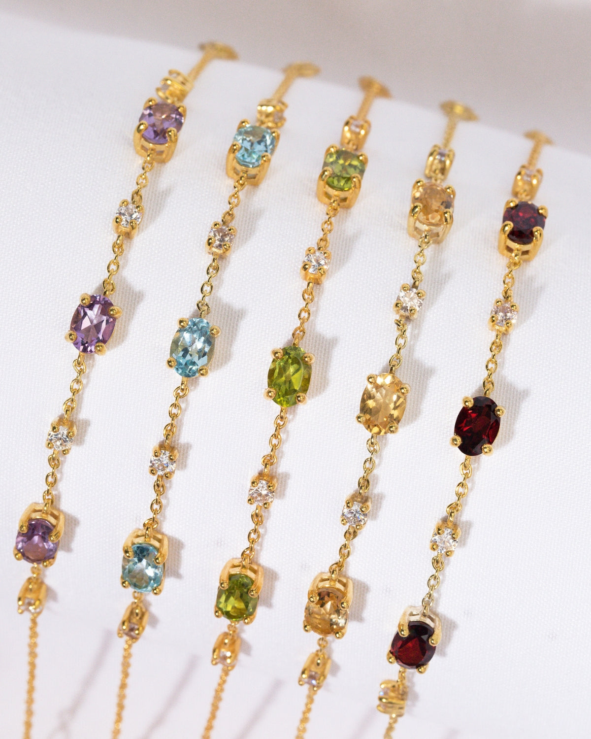 Citrine Bracelet in 18k Gold Vermeil