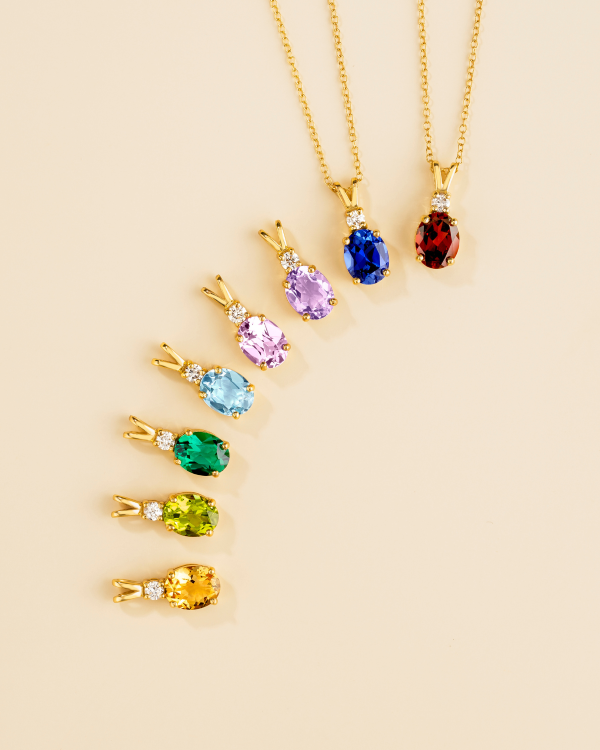 Peridot Pendant Necklace in 18k Gold Vermeil