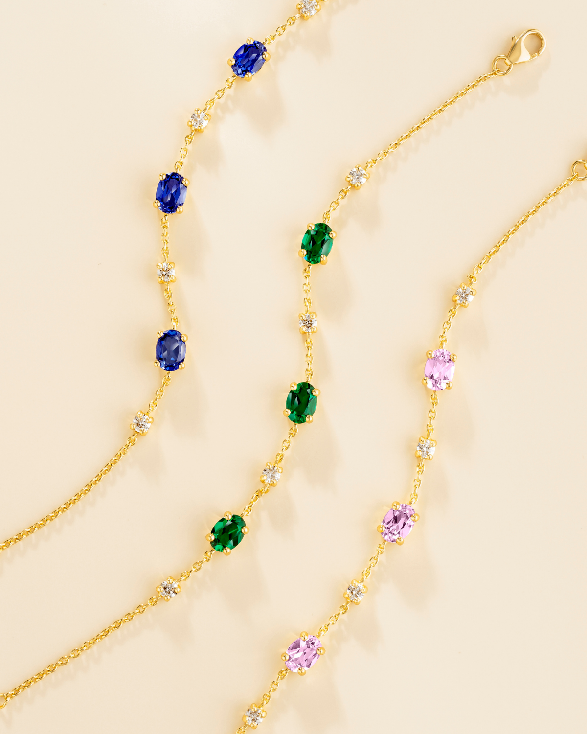 Emerald Bracelet in 18k Gold Vermeil