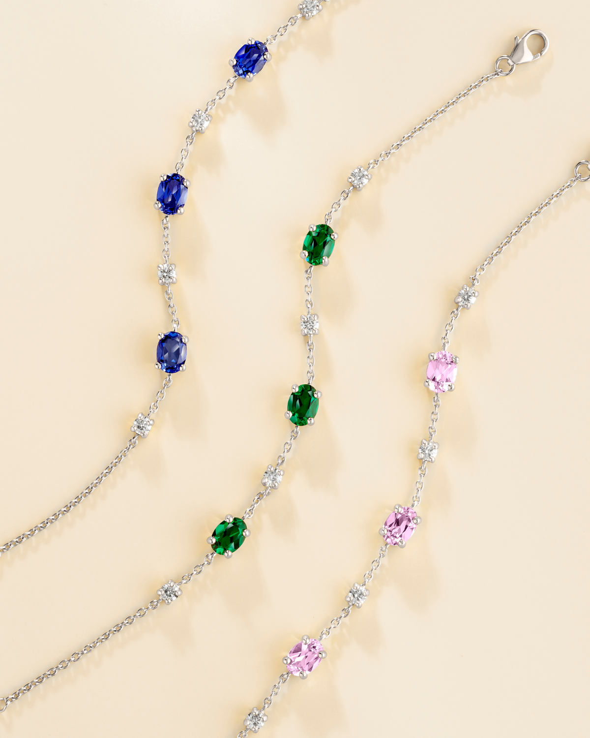Emerald Bracelet in Sterling Silver