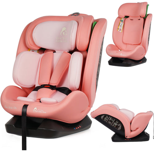 For Your Little One GrowWithMe 0/1/2/3 i-Size Car Seat - Blush Rose (Birth-12 Years)
