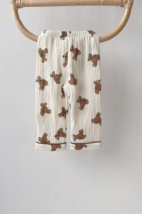Cozy Bear Pyjamas - PJ Set 100% Cotton