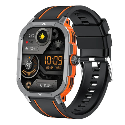 Outdoor Sports Health Monitoring BT Call Waterproof Smartwatch for Men