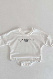 Joy Bear Bodysuit, White, Purple or Blue
