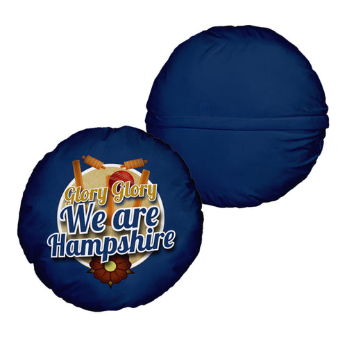 Hampshire Cricket Glory  - Legend Collection - Circle Cushion 14"