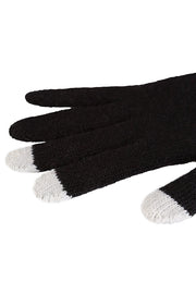 Louche Touch screen Knitted Glove - Black
