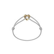 Golden Heart Cord Bracelet