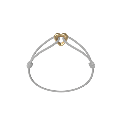 Golden Heart Cord Bracelet