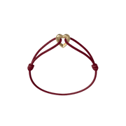 Golden Heart Cord Bracelet