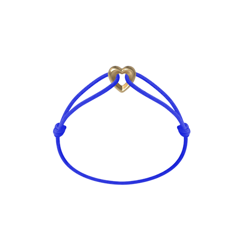 Golden Heart Cord Bracelet