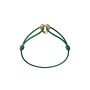 Golden Heart Cord Bracelet