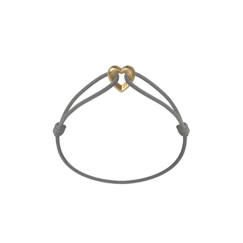 Golden Heart Cord Bracelet
