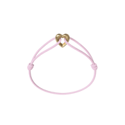 Golden Heart Cord Bracelet