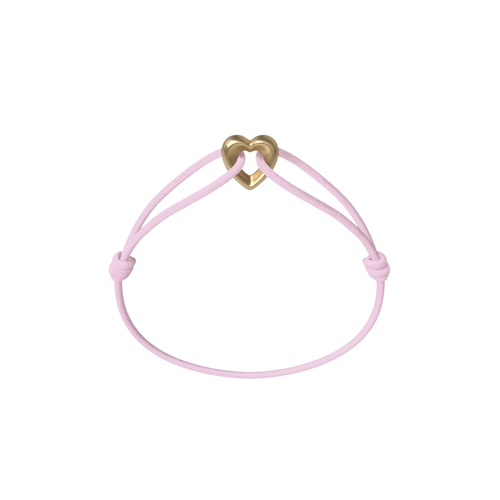 Golden Heart Cord Bracelet