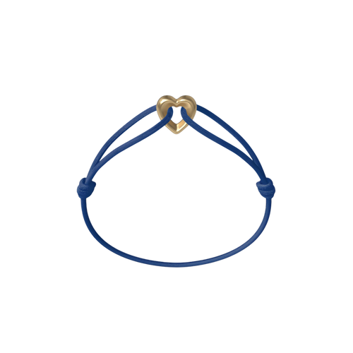 Golden Heart Cord Bracelet