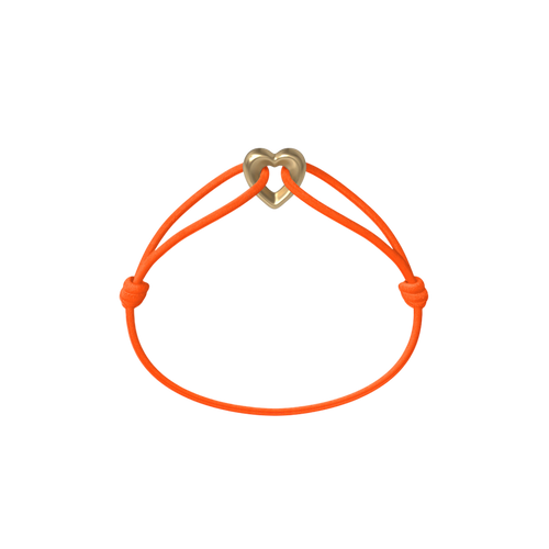 Golden Heart Cord Bracelet