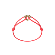 Golden Heart Cord Bracelet