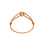 Golden Heart Cord Bracelet