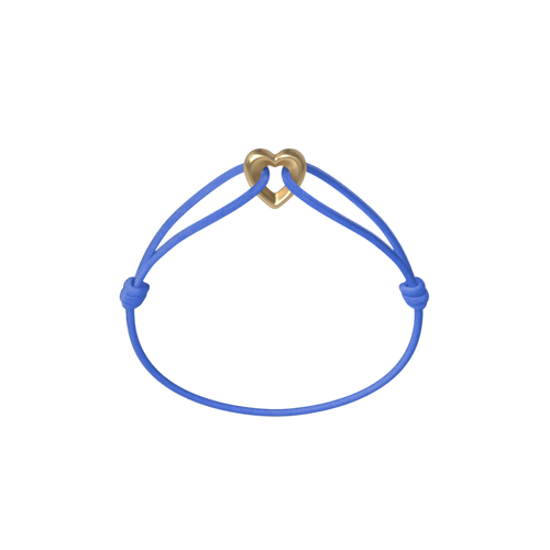 Golden Heart Cord Bracelet