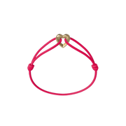 Golden Heart Cord Bracelet