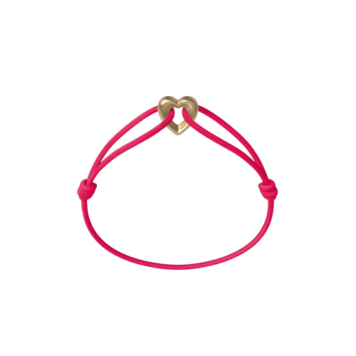 Golden Heart Cord Bracelet