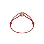 Golden Heart Cord Bracelet