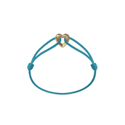 Golden Heart Cord Bracelet