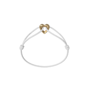 Golden Heart Cord Bracelet