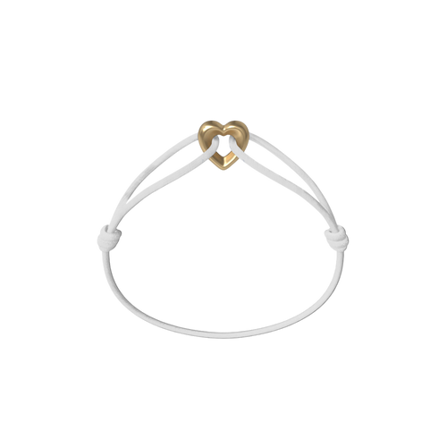 Golden Heart Cord Bracelet