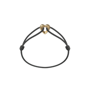 Golden Heart Cord Bracelet