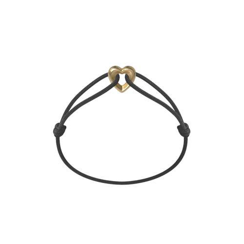 Golden Heart Cord Bracelet