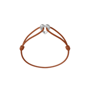 Silver Heart Cord Bracelet