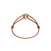 Golden Heart Cord Bracelet