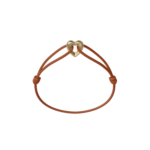 Golden Heart Cord Bracelet