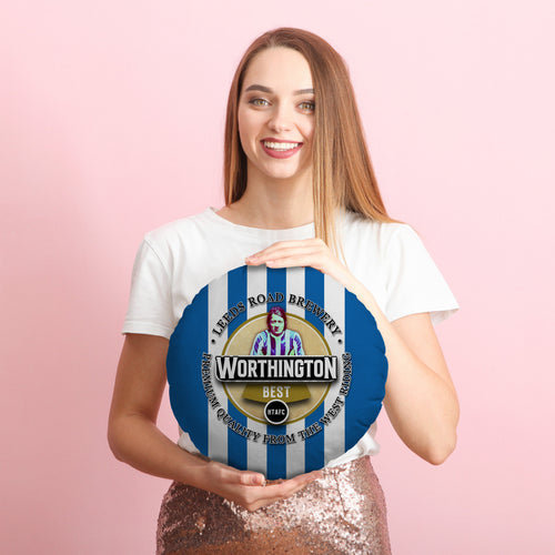 Huddersfield Worthington - Football Legends - Circle Cushion 14"