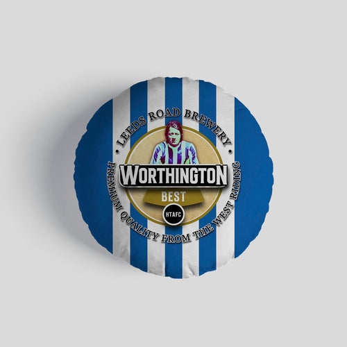 Huddersfield Worthington - Football Legends - Circle Cushion 14"