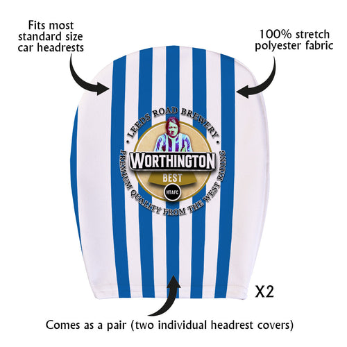 Huddersfield Worthington - Football Legends - Headrest Cover