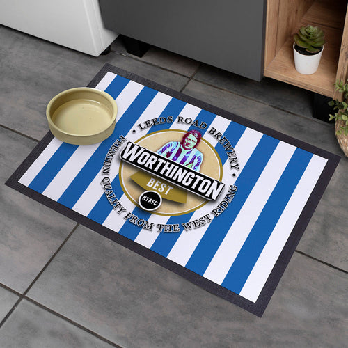 Huddersfield Worthington   - Football Legends - Door Mat -60cm X 40cm